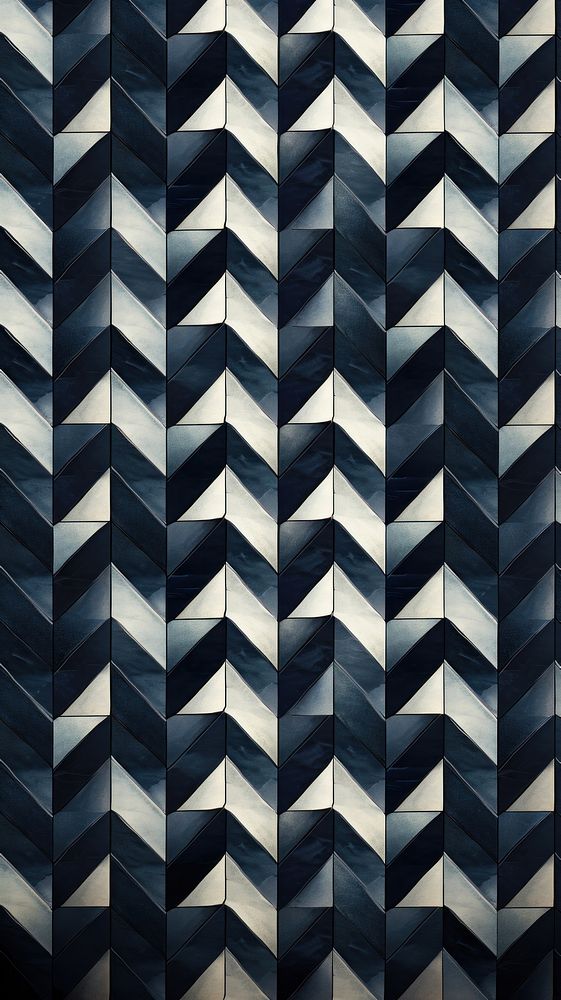 Navy and silver houndtooth pattern architecture backgrounds. AI generated Image by rawpixel.