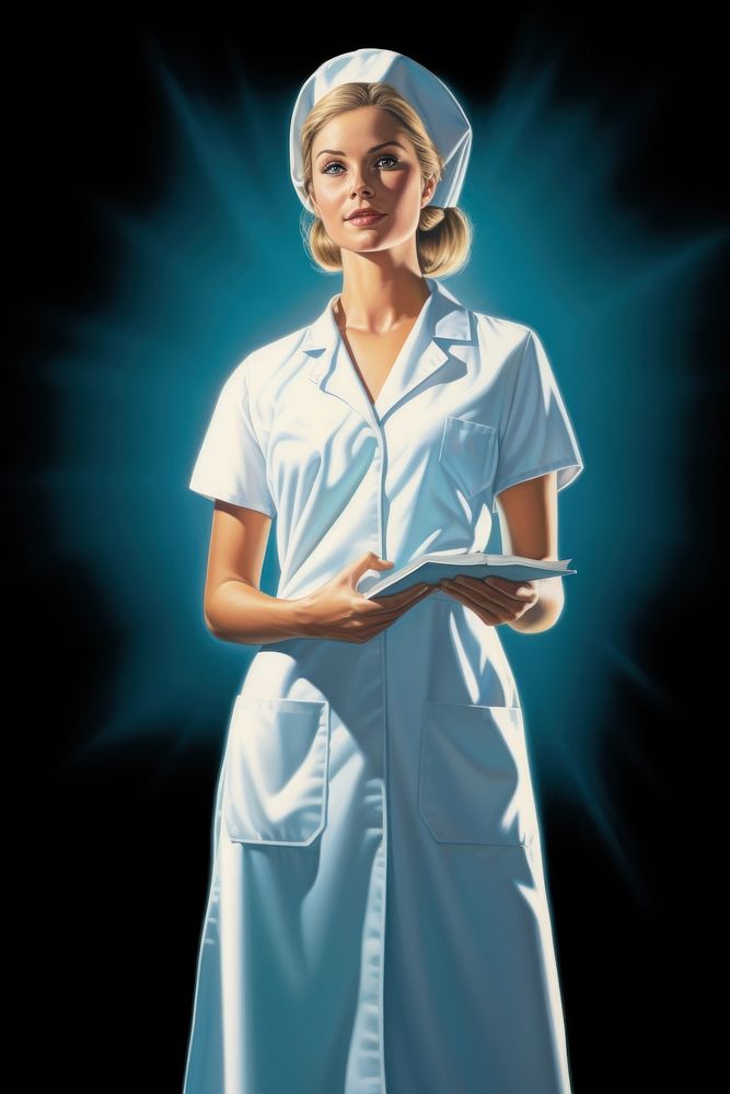 A Nurse is polite standing nurse hospital adult. AI generated Image by rawpixel.