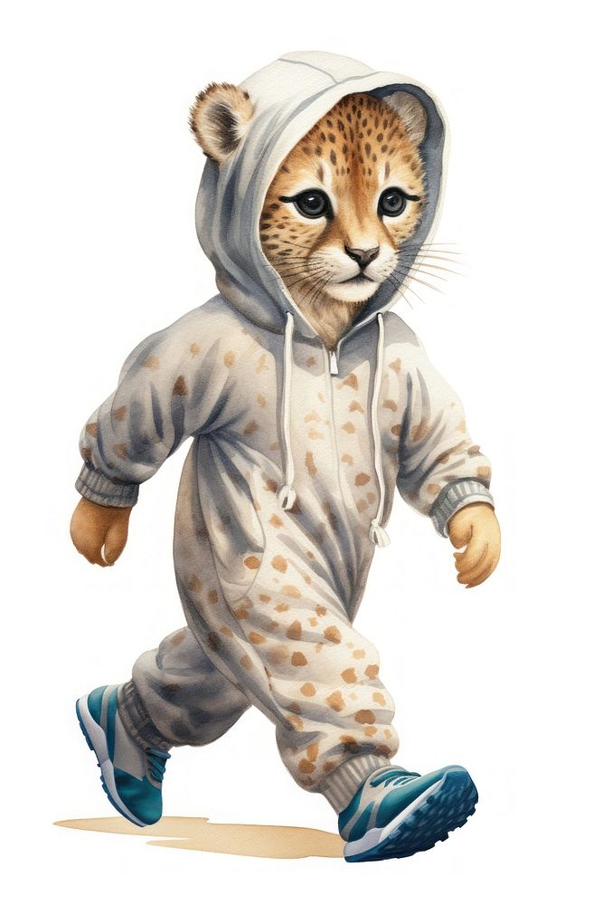 Cheetah animal baby representation. AI generated Image by rawpixel.