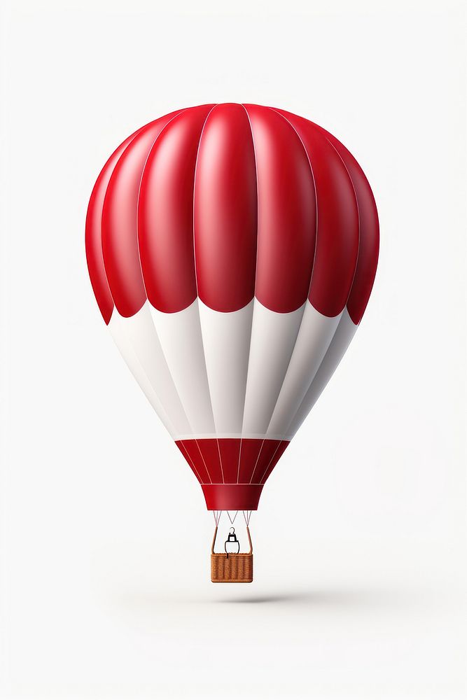 Air balloon aircraft red transportation. AI generated Image by rawpixel.
