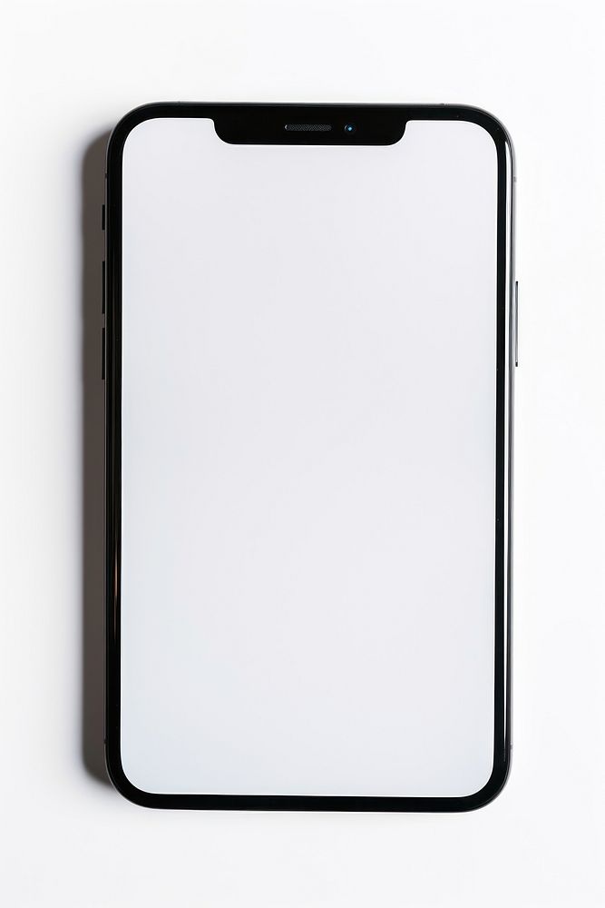 Smartphone white background electronics technology. AI generated Image by rawpixel.