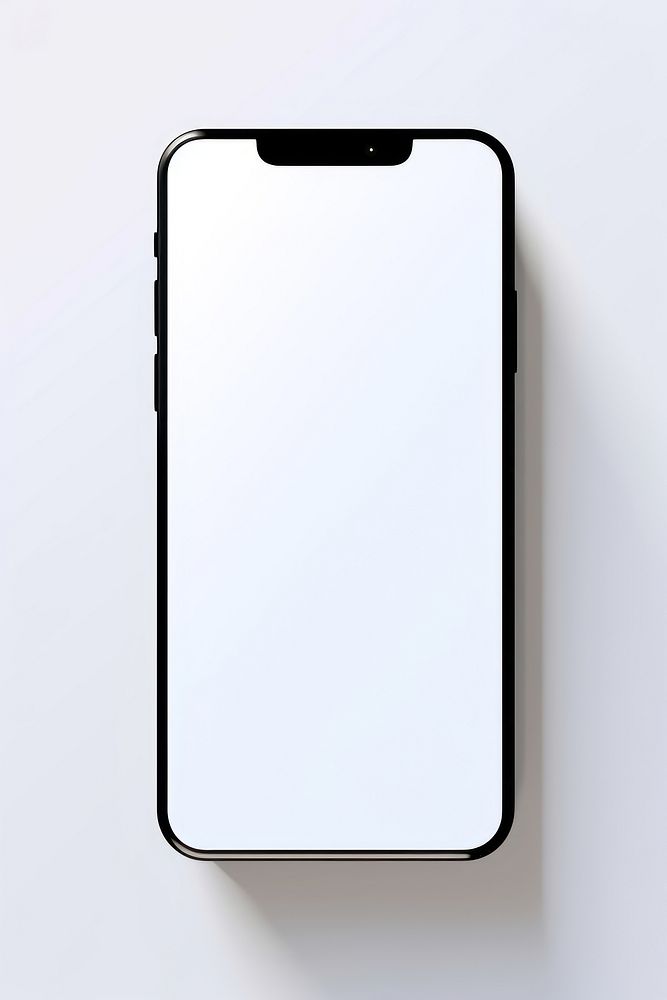 Smartphone screen white background portability. AI generated Image by rawpixel.