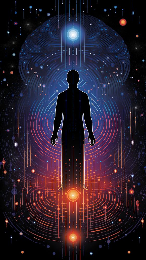 Galaxy adult spirituality illuminated. AI generated Image by rawpixel.