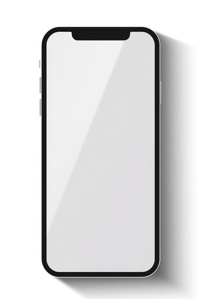 A blank screen smartphone for mock up white background portability electronics. AI generated Image by rawpixel.