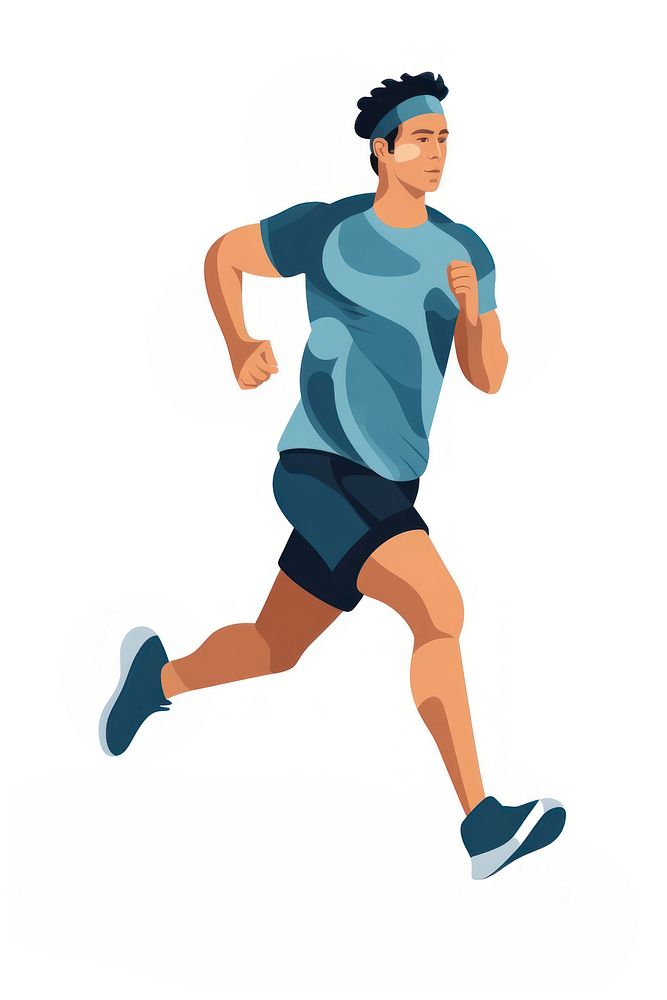 A male runner running jogging shorts. AI generated Image by rawpixel.