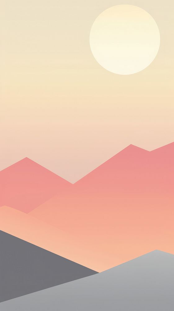 Sunset mountain outdoors nature. AI generated Image by rawpixel.