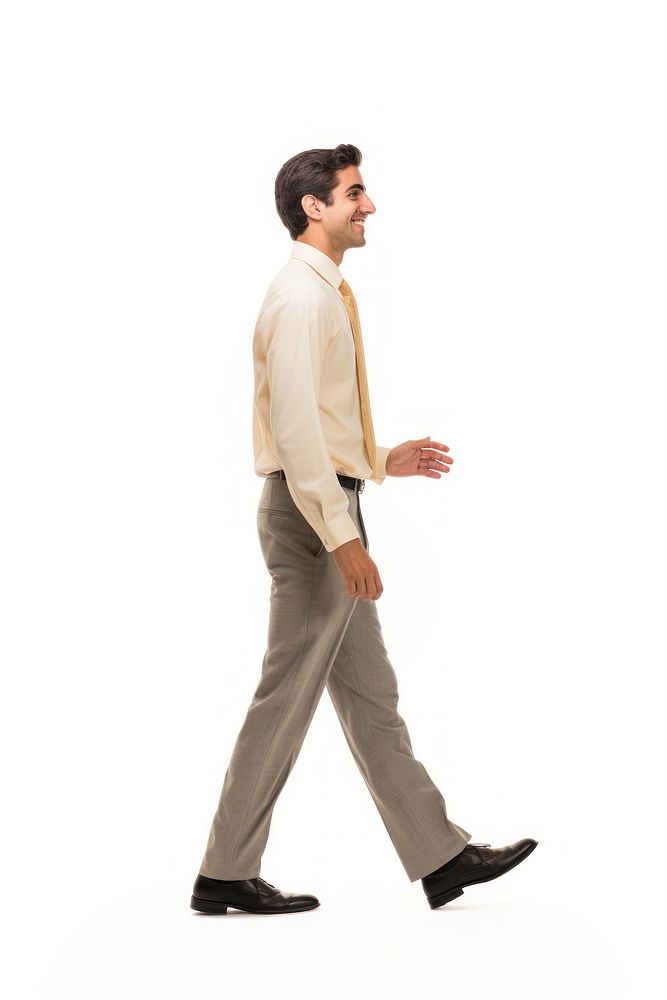 A man walking standing footwear adult. AI generated Image by rawpixel.