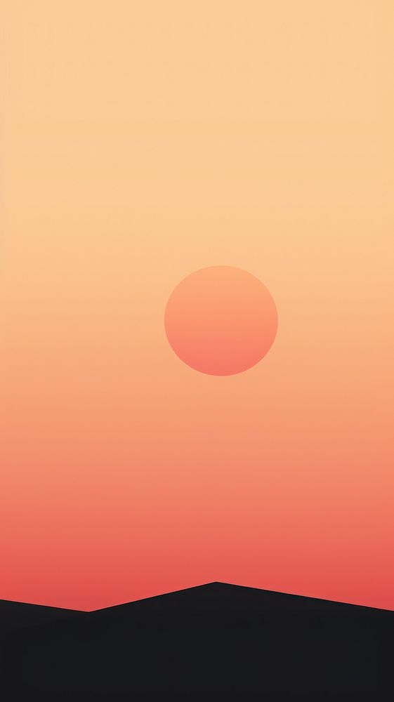 Sunset landscape outdoors horizon. AI generated Image by rawpixel.