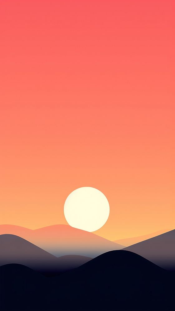 Sunset landscape sunlight outdoors. AI generated Image by rawpixel.