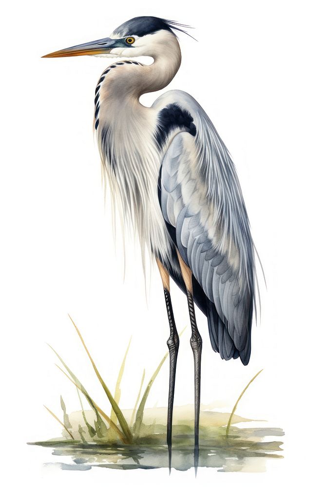 A heron bird animal stork. 