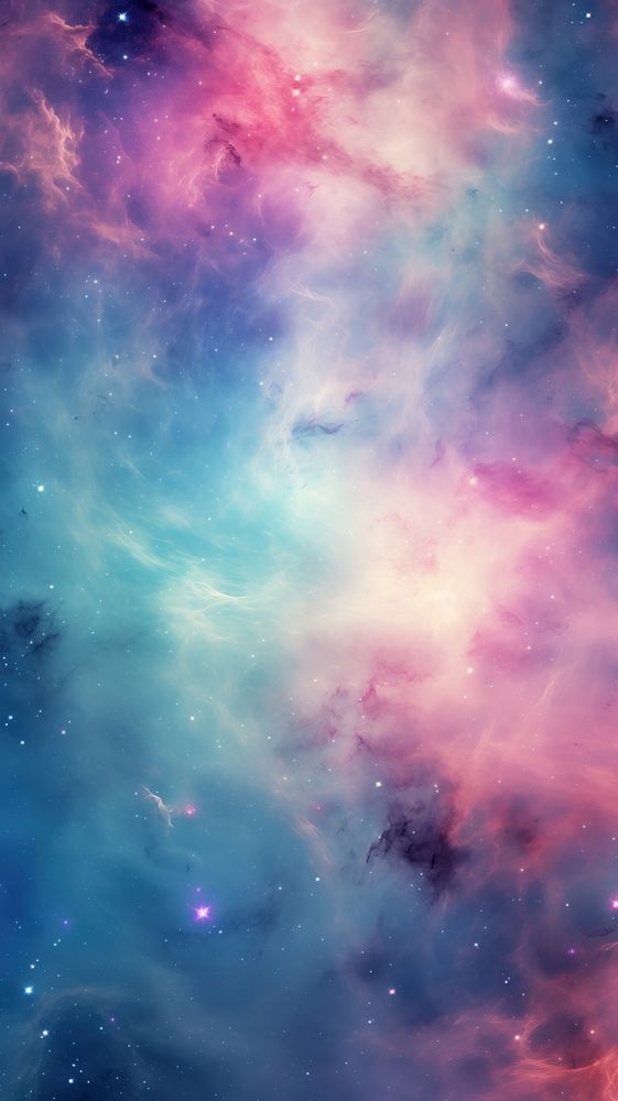 Pastel Galaxy astronomy universe outdoors. AI generated Image by rawpixel.