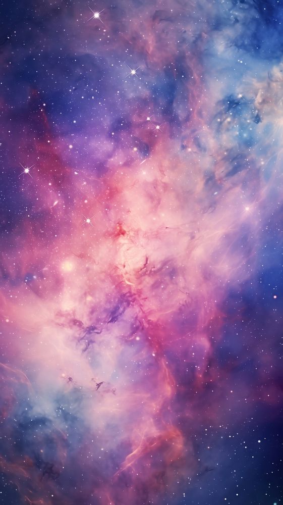 Pastel Galaxy astronomy universe outdoors. AI generated Image by rawpixel.