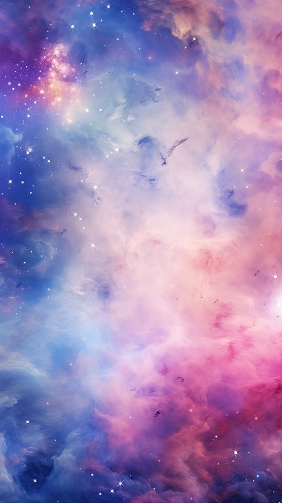 Pastel Galaxy astronomy universe outdoors. AI generated Image by rawpixel.