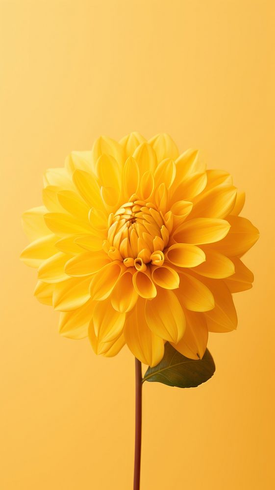 Beautiful flower yellow wallpaper dahlia plant inflorescence. AI generated Image by rawpixel.
