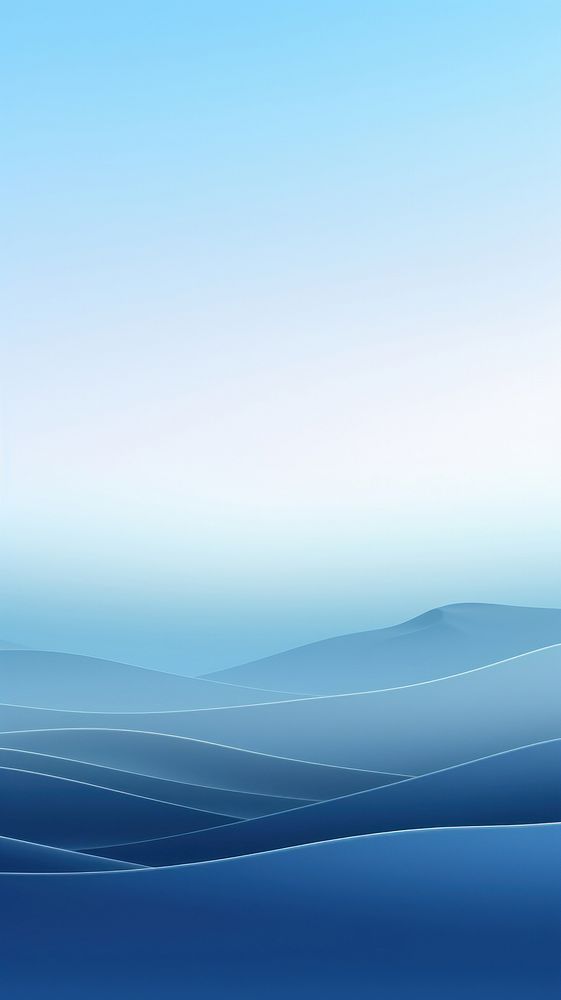 Beautiful light blue gradient wallpaper landscape outdoors horizon. AI generated Image by rawpixel.