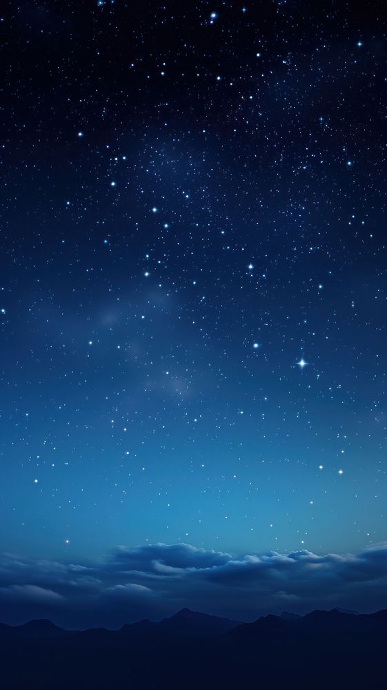 Beautiful night sky with star wallpaper astronomy outdoors nature. AI generated Image by rawpixel.