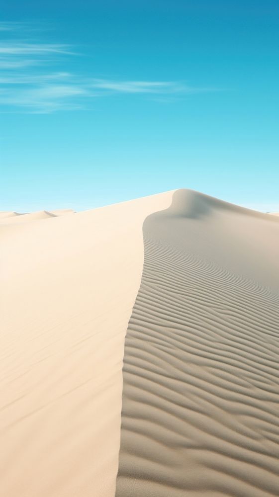Sand on a beach outdoors horizon desert. AI generated Image by rawpixel.