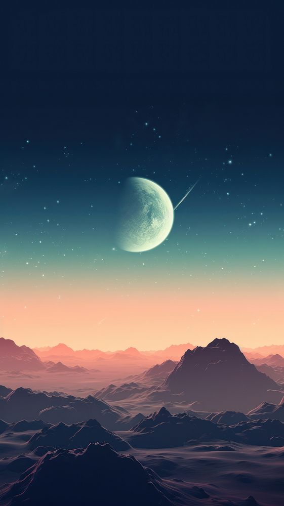 Beautiful space wallpaper astronomy outdoors nature. AI generated Image by rawpixel.