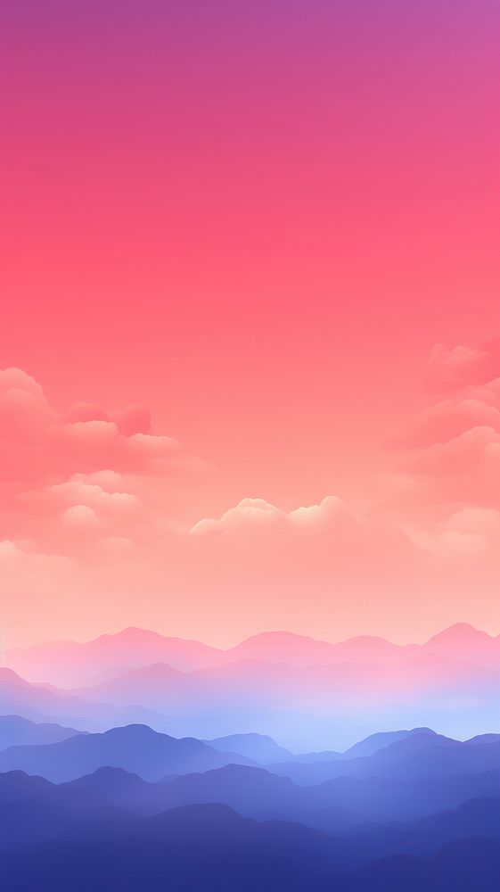 Beautiful sunset sky wallpaper outdoors horizon nature. AI generated Image by rawpixel.