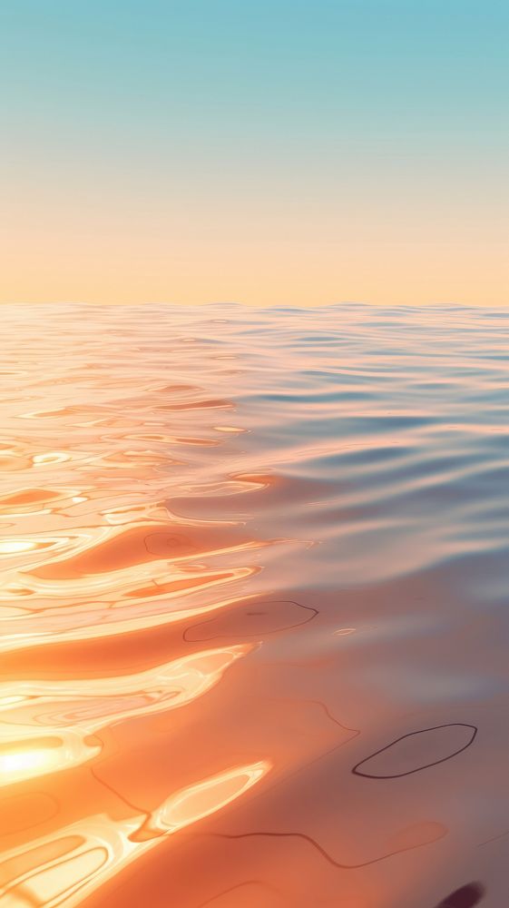 Beautiful water reflect sunlight wallpaper outdoors horizon nature. AI generated Image by rawpixel.