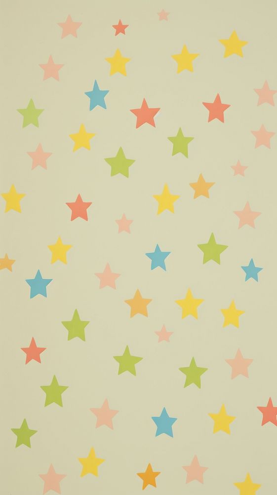 Minimal stars wallpaper confetti pattern backgrounds. AI generated Image by rawpixel.