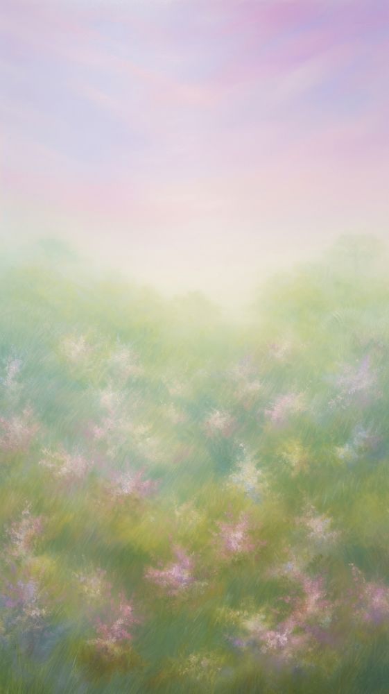 Romantic wallpaper landscape outdoors painting. AI generated Image by rawpixel.