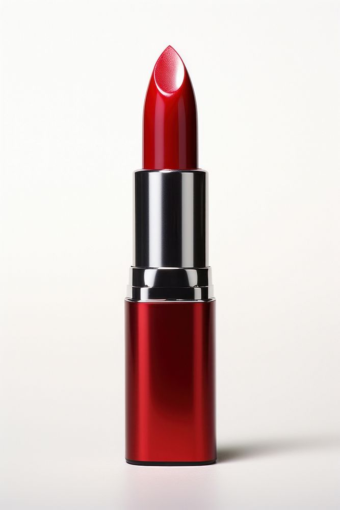 A red lipstick cosmetics white background glamour. AI generated Image by rawpixel.