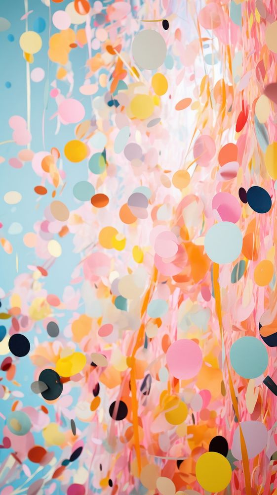 Confetti backgrounds pattern paper. AI generated Image by rawpixel.