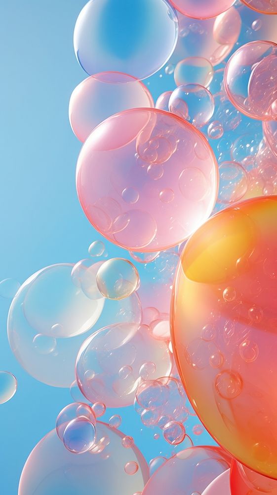 Bubbles backgrounds balloon sphere. AI generated Image by rawpixel.