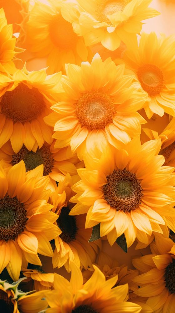 Sunflowers backgrounds plant petal. 