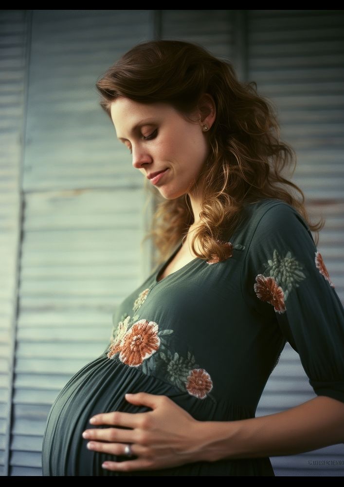 A happy pregnancy woman photography portrait fashion. AI generated Image by rawpixel.