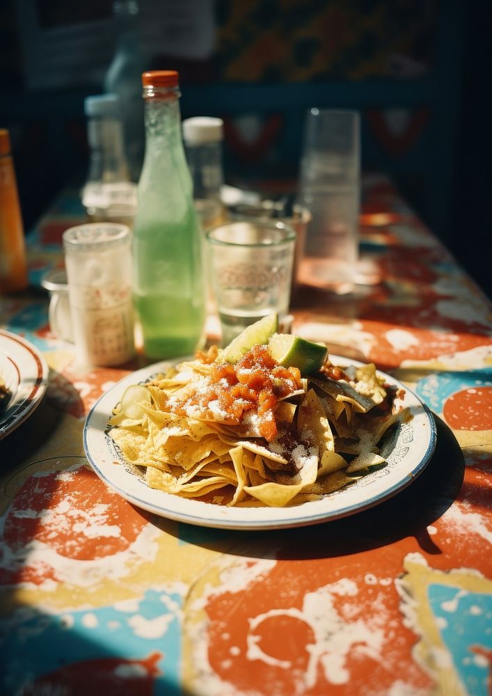 A mexican food table plate meal. AI generated Image by rawpixel.