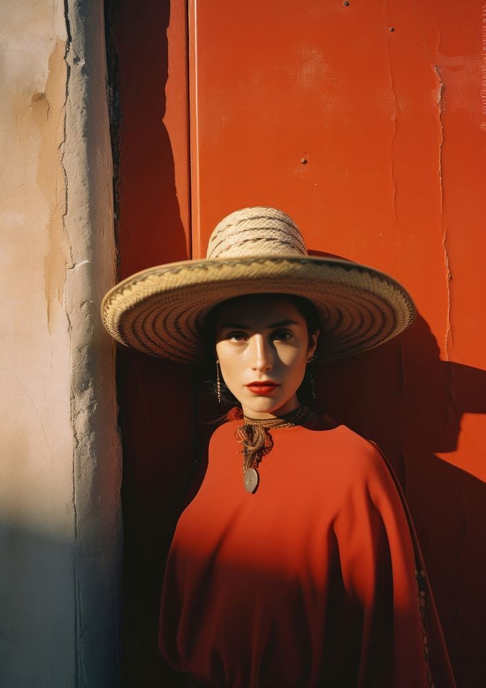 A mexico culture photography sombrero portrait. AI generated Image by rawpixel.