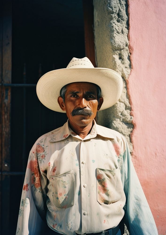A mexico culture adult hat man. AI generated Image by rawpixel.