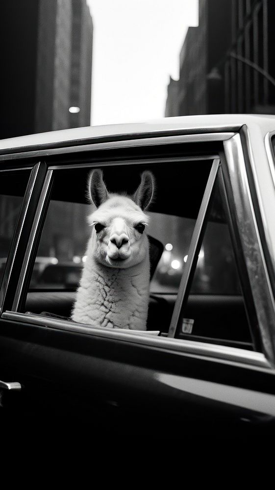 An alpaca car middle city | Premium Photo - rawpixel