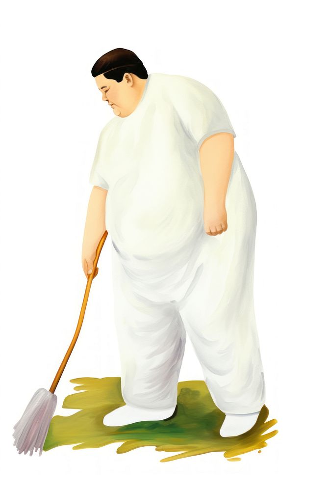 Ole male cleaning adult white background representation. AI generated Image by rawpixel.