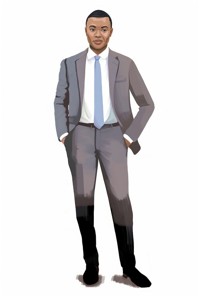 Businessman standing tuxedo blazer. AI generated Image by rawpixel.