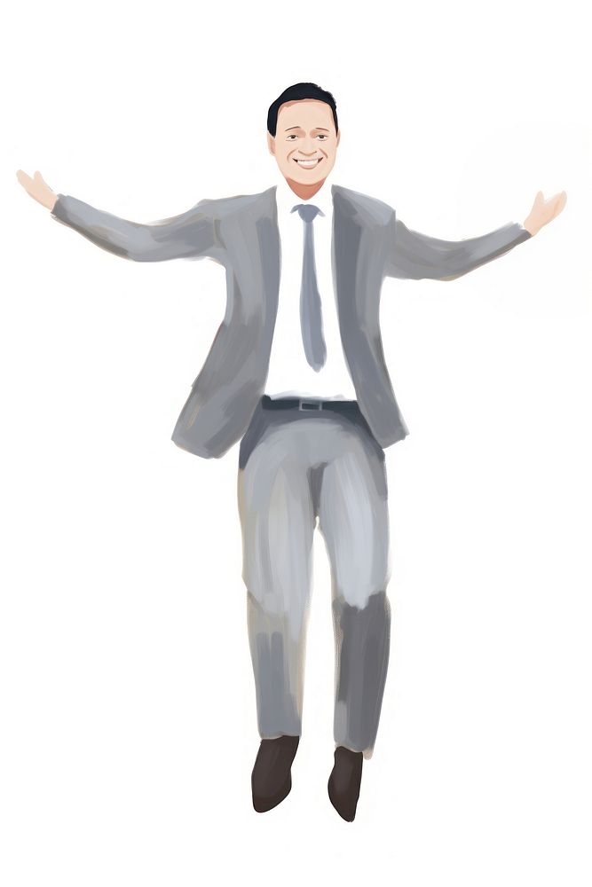 Businessman adult white background representation. AI generated Image by rawpixel.