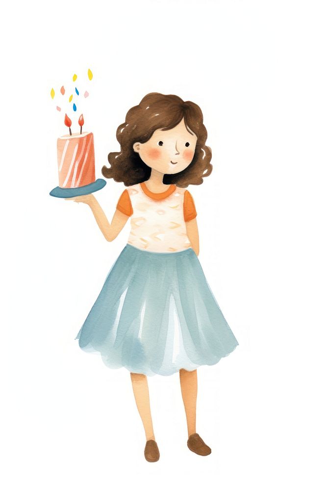 Young girl birthday dessert party. AI generated Image by rawpixel.