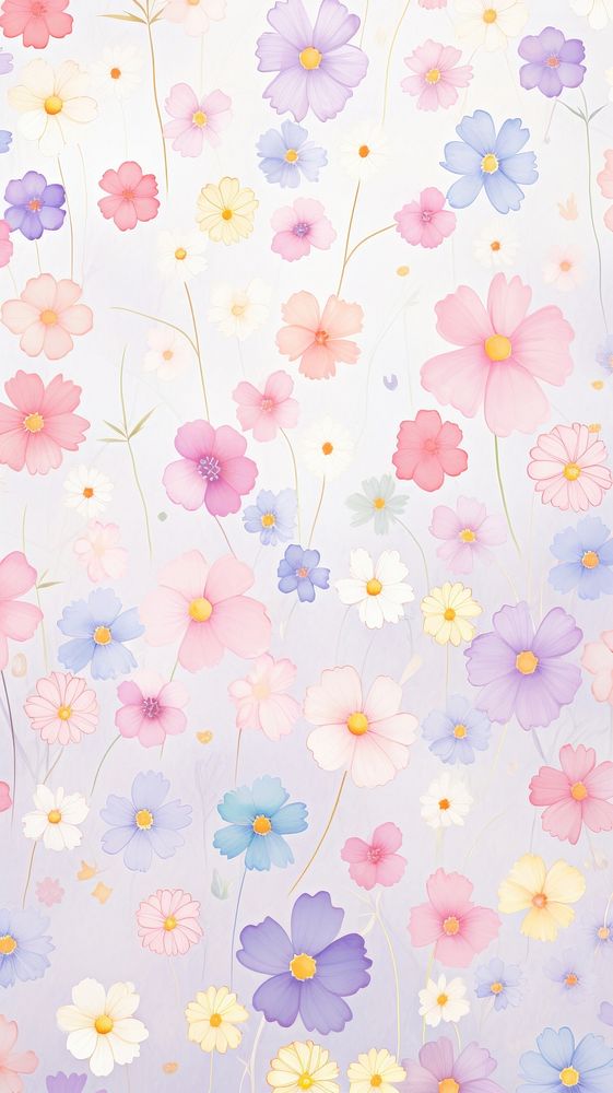 Mini flowers wallpaper pattern petal. 
