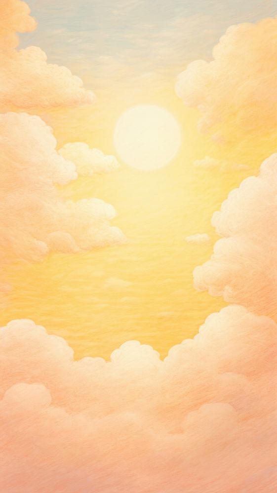 Cloudy and sun backgrounds sunlight painting. AI generated Image by rawpixel.
