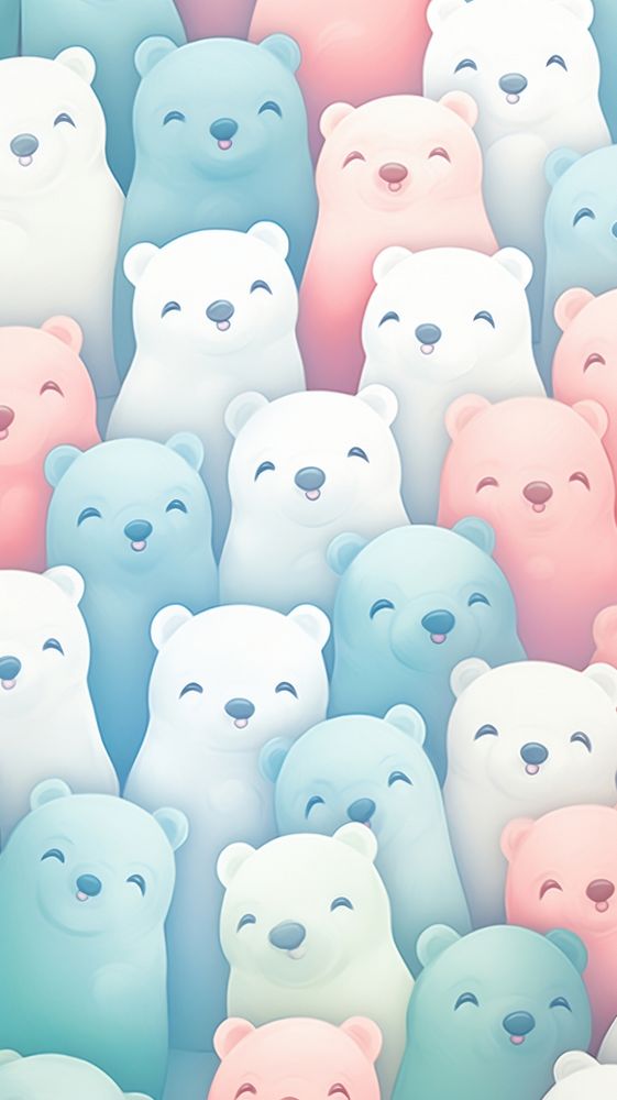 Cute bear pattern mammal toy. AI generated Image by rawpixel.