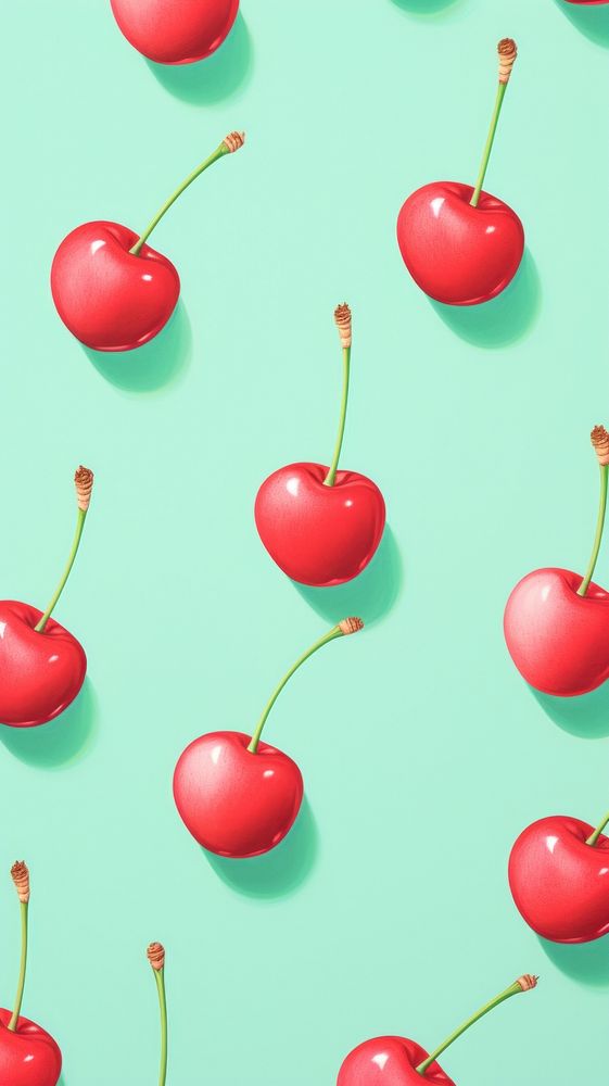 Mini cherrys fruit plant food. AI generated Image by rawpixel.