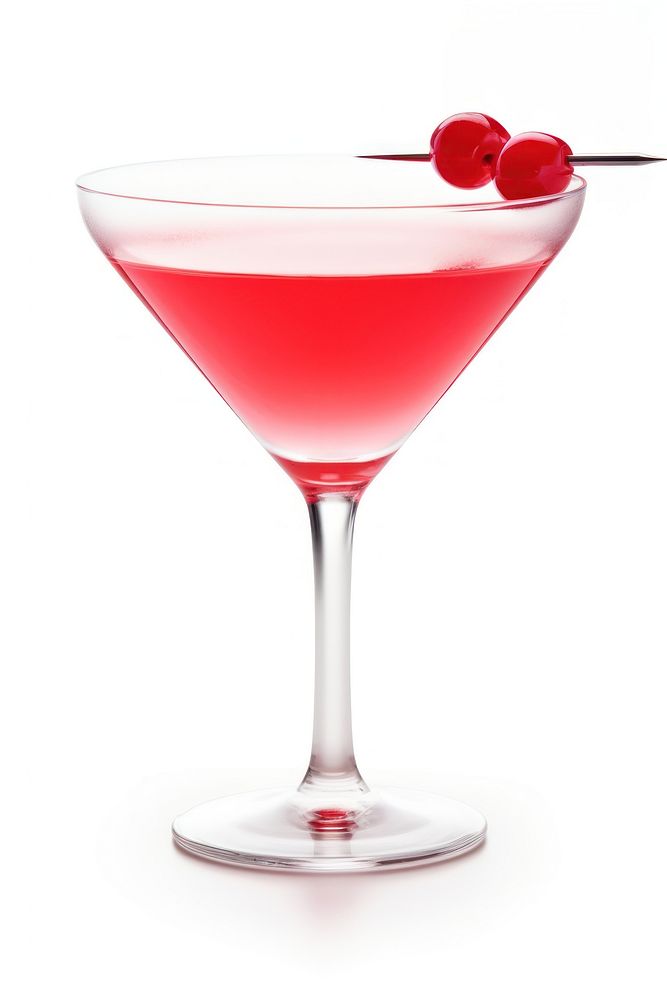 Classic cocktail martini drink white background. AI generated Image by rawpixel.
