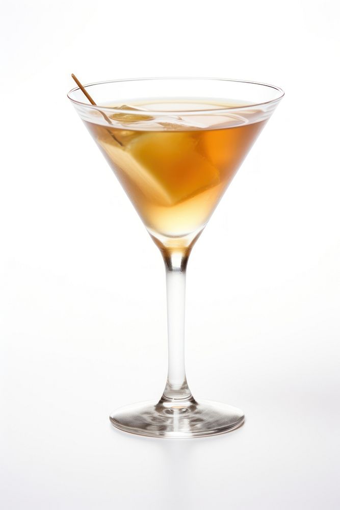 Classic cocktail martini drink white background. AI generated Image by rawpixel.
