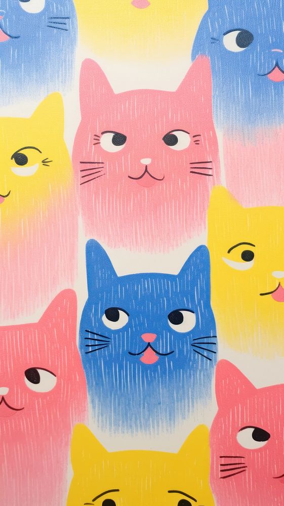 Cat face art backgrounds animal. 