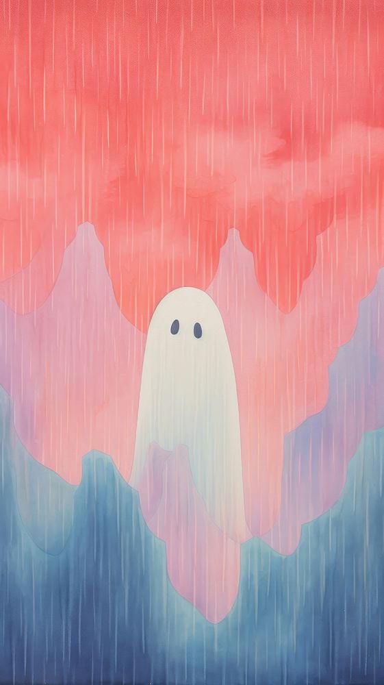Ghost art backgrounds painting. AI generated Image by rawpixel.