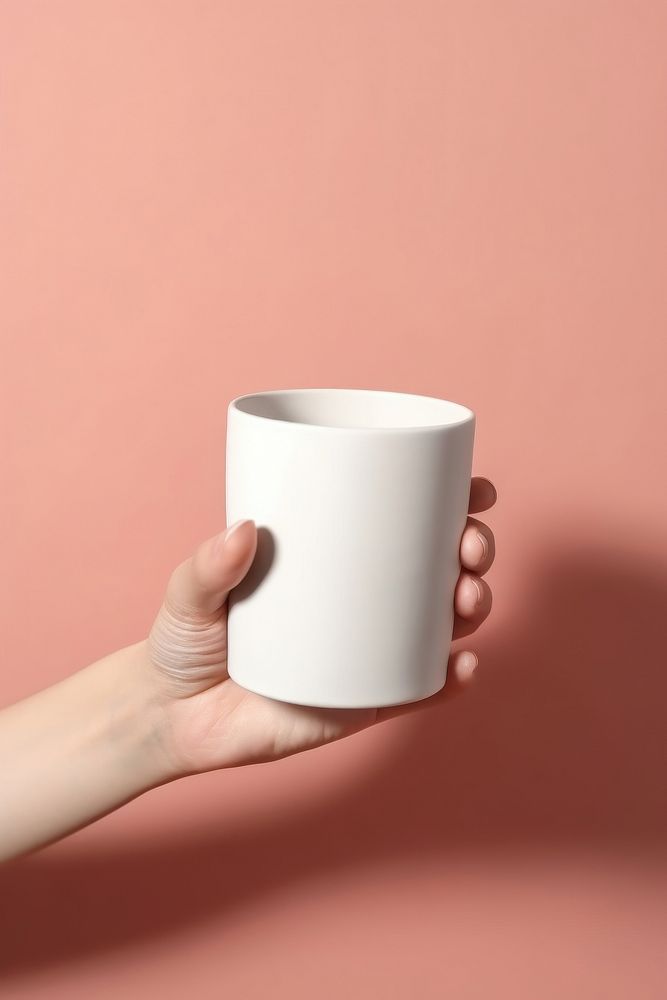 Cup porcelain holding white. AI generated Image by rawpixel.