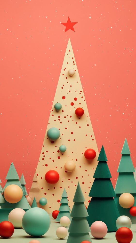 Christmas wallpaper christmas celebration decoration. AI generated Image by rawpixel.