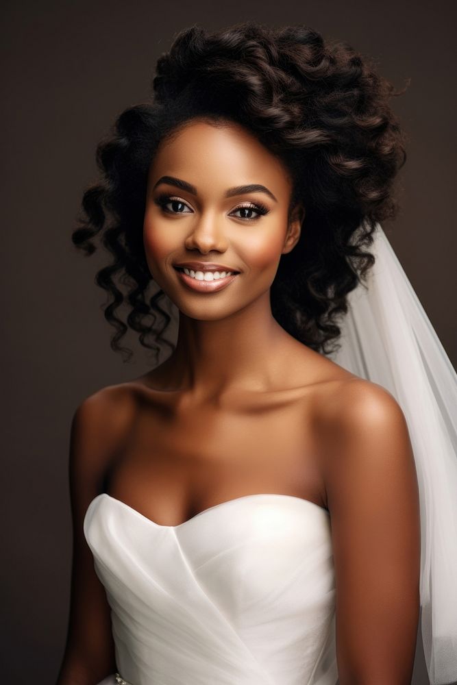Bride portrait wedding female. AI generated Image by rawpixel.